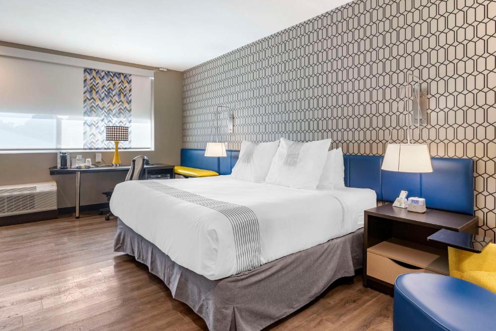 King Room with Mobility Accessible Roll-In Shower interior